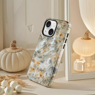 Foto 4 | Foto 4 | Funda Mainrenka Para Iphone 14 Diseño Floral De Halloween Fantasma A Prueba De Golpes - Venta Internacional.