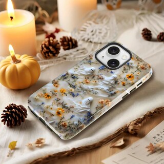 Foto 5 | Foto 5 | Funda Mainrenka Para Iphone 14 Diseño Floral De Halloween Fantasma A Prueba De Golpes - Venta Internacional.