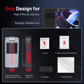 Foto 2 | Foto 2 | Protector De Pantalla Bersem Para Google Pixel 9 Pro Xl 2024 6.8'' - Venta Internacional.