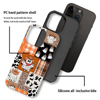 Foto 2 | Foto 2 | Funda De Teléfono Compatible Con Iphone 12 Pro Ghost Cowboy Patchwork - Venta Internacional.
