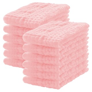 Foto 1 | Foto 1 | Paños De Muselina Para Eructos Lovely Care Paquete De 12 Unidades 100% Algodón Color Rosa - Venta Internacional.