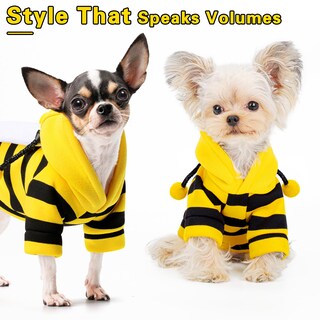 Foto 4 | Foto 4 | Sudadera Con Capucha Para Disfraz De Halloween Para Perros Medianos Diseño De Abejorro - Venta Internacional.