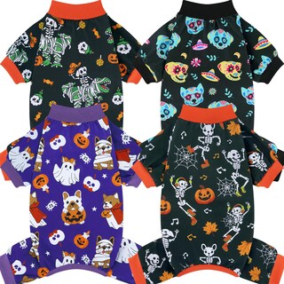 Foto 1 | Foto 1 | Pijama Para Perro Xpudac Paquete De 4 Unidades Halloween Tamaño Mediano Xl - Venta Internacional.