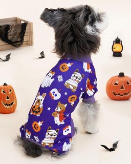Foto 4 | Foto 4 | Pijama Para Perro Xpudac Paquete De 4 Unidades Halloween Tamaño Mediano Xl - Venta Internacional.