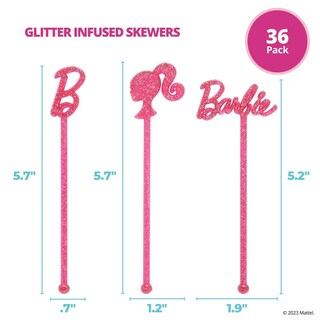 Foto 5 | Foto 5 | Brochetas Decopac Barbie Para Tartas Magdalenas Y Más Paquete De 36 - Venta Internacional.