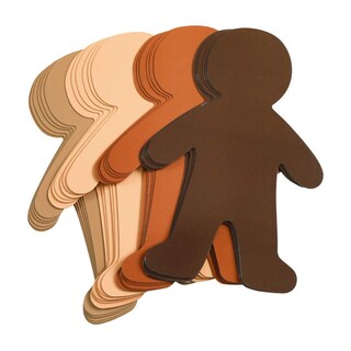 Foto 1 | Foto 1 | Set De Personas De Cartón Para Colorear Multicultural Big People - Venta Internacional.