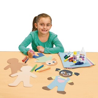 Foto 4 | Foto 4 | Set De Personas De Cartón Para Colorear Multicultural Big People - Venta Internacional.