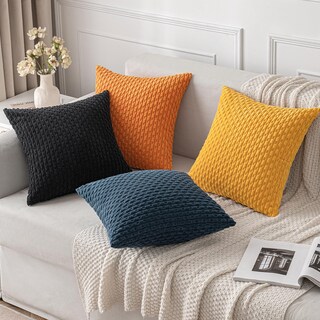 Foto 4 | Foto 4 | Fundas De Cojín Decorativas Miulee De 61 X 61 Cm Pana Suave - Venta Internacional.