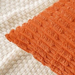 Foto 2 | Foto 2 | Funda De Almohada Miulee De Pana Naranja 45 X 45 Cm Paquete De 2 - Venta Internacional.