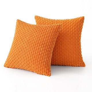 Foto 6 | Foto 6 | Fundas De Almohada Decorativas Miulee De Pana A Rayas 45 X 45 Cm Juego De 2 - Venta Internacional.