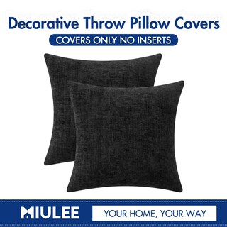 Foto 6 | Foto 6 | Fundas De Almohada Miulee De Felpilla Para Halloween 50 X 50 Cm Color Negro Paquete De 2 - Venta Internacional.