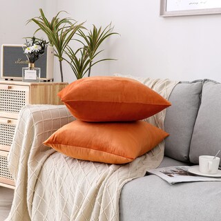 Foto 3 | Foto 3 | Fundas De Almohada Decorativas Nini All Velvet 45 X 45 Cm 2 Unidades Color Naranja - Venta Internacional.
