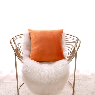 Foto 7 | Foto 7 | Fundas De Almohada Decorativas Nini All Velvet 45 X 45 Cm 2 Unidades Color Naranja - Venta Internacional.