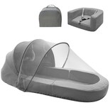 Cama Y Sofá Portátil De Viaje Para Bebés Cutebeams 4 En 1 Gris - Venta Internacional.