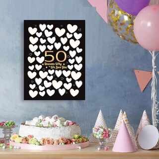 Foto 6 | Foto 6 | Lienzo Janlan Para Decoración De Pared Para 50 Cumpleaños 28 X 38 Cm - Venta Internacional.
