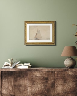 Foto 5 | Foto 5 | Lienzo Decorativo Viyyiea Diseño De Velero Blanco 28 X 36 Cm - Venta Internacional.