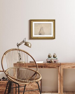 Foto 7 | Foto 7 | Lienzo Decorativo Viyyiea Diseño De Velero Blanco 28 X 36 Cm - Venta Internacional.