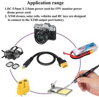 Foto 7 | Foto 7 | Cable Adaptador Aaotokk Dc De 5 5 X 2 1 Mm A Xt60 Macho De 30 Cm Paquete De 2 - Venta Internacional.