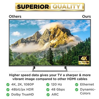 Foto 4 | Foto 4 | Cable Hdmi Powerbear 4k De Alta Velocidad De 10 Pies Con Conectores Dorados - Venta Internacional.