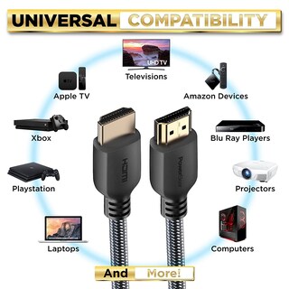 Foto 5 | Foto 5 | Cable Hdmi Powerbear 4k De Alta Velocidad De 10 Pies Con Conectores Dorados - Venta Internacional.