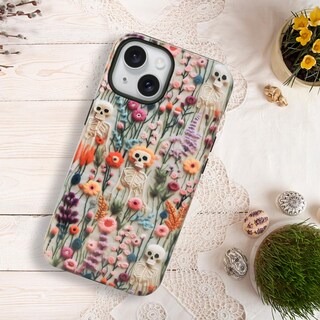 Foto 5 | Foto 5 | Funda De Teléfono Mainrenka Halloween Para Iphone 13 Skeleton Floral - Venta Internacional.