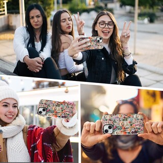 Foto 7 | Foto 7 | Funda De Teléfono Mainrenka Halloween Para Iphone 13 Skeleton Floral - Venta Internacional.