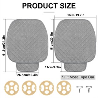 Foto 2 | Foto 2 | Fundas Para Asientos De Coche Surpassme Comfortable Universal Grey - Venta Internacional.
