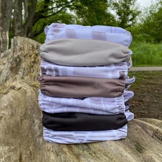 Foto 4 | Foto 4 | Paquete De 7 Pañales De Tela Nora's Nursery Con Insertos Y Bolsa Húmeda - Venta Internacional.