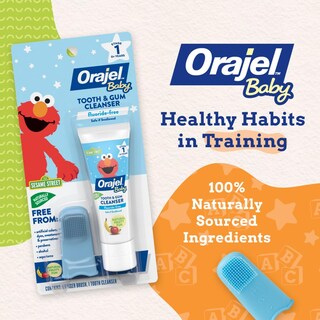 Foto 2 | Foto 2 | Limpiador De Dientes Y Encías Orajel Baby Elmo Con Cepillo Para Dedos 30 Ml - Venta Internacional.