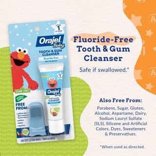Foto 3 | Foto 3 | Limpiador De Dientes Y Encías Orajel Baby Elmo Con Cepillo Para Dedos 30 Ml - Venta Internacional.