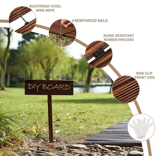Foto 2 | Foto 2 | Garden Pathway Spurgehom  Madera De Cedro Enrollable Para Exteriores  2 4 M - Venta Internacional.