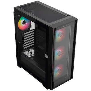 Foto 2 | Foto 2 | Gabinete Gamer Balam Rush Carbono 7000 Atx 4 Fan Argb Usb-c Paneles Removibles Negro Br-938792