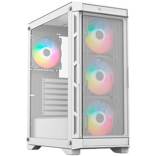Foto 1 | Foto 1 | Gabinete Gamer Balam Rush Carbono 5000 Atx 4 Fan Argb Usb-c Paneles Removibles Blanco Br-938846