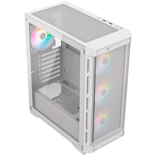 Foto 3 | Foto 3 | Gabinete Gamer Balam Rush Carbono 5000 Atx 4 Fan Argb Usb-c Paneles Removibles Blanco Br-938846