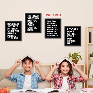 Foto 2 | Foto 2 | Set De Láminas De Pared Hxlac Funny Classroom  20 X 25 Cm  Sin Marco - Venta Internacional.