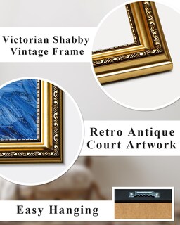 Foto 4 | Foto 4 | Decoración Mural Viyyiea Vintage Con Marco Dorado Con Forma De Fantasma Y Calabaza 35 X 28 Cm - Venta Internacional.