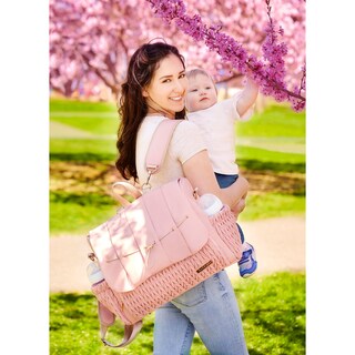 Foto 6 | Foto 6 | Mochila Y Bolsa Para Pañales Para Bebés Hannah & Sophia Belle Pink - Venta Internacional.
