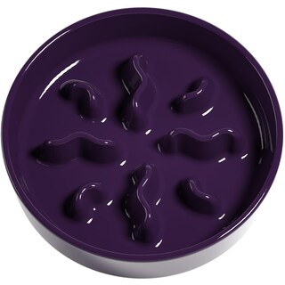 Foto 1 | Foto 1 | Cuenco De Cerámica Con Alimentación Lenta Para Perros Le Tauci Pet Para Razas Pequeñas Color Morado - Venta Internacional.