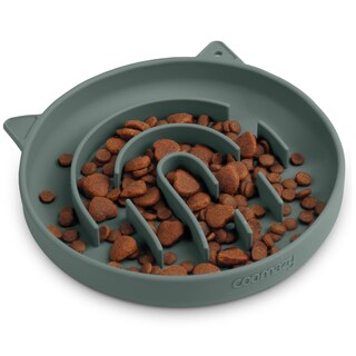 Foto 1 | Foto 1 | Laberinto De Huellas Dactilares De Silicona Slow Feeder Cat Bowl Coomazy - Venta Internacional.