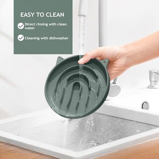 Foto 7 | Foto 7 | Laberinto De Huellas Dactilares De Silicona Slow Feeder Cat Bowl Coomazy - Venta Internacional.