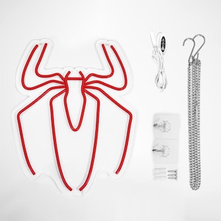 Foto 6 | Foto 6 | Letrero De Neón Con Forma De Araña Para Decoración De Habitación Led Con Alimentación Usb Rojo - Venta Internacional.