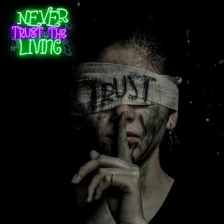 Foto 6 | Foto 6 | Letrero De Neón Cktbley Con El Tema De Halloween Never Trust The Living - Venta Internacional.
