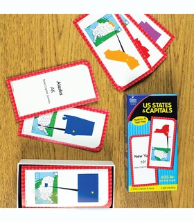 Foto 6 | Foto 6 | Tarjetas Didácticas Carson Dellosa States And Capitals Para Niños Mayores De 8 Años - Venta Internacional.