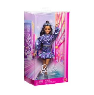 Foto 1 | Foto 1 | Barbie Fashionista Muñeca Con Cabello Castaño Y Cojunto Azul Jfp42