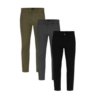 Foto 1 | Foto 1 | Paquete De 3 Pantalones Holstone Slim Fit Chino De Gabardina Para Hombre