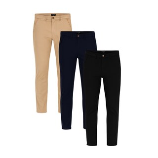 Foto 1 | Foto 1 | Paquete De 3 Pantalones Holstone Slim Fit Chino De Gabardina Para Hombre