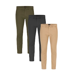 Foto 1 | Foto 1 | Paquete De 3 Pantalones Holstone Slim Fit Chino De Gabardina Para Hombre