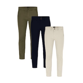 Foto 1 | Foto 1 | Paquete De 3 Pantalones Holstone Slim Fit Chino De Gabardina Para Hombre