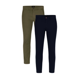 Foto 1 | Foto 1 | Paquete De 2 Pantalones Holstone Slim Fit Chino De Gabardina Para Hombre