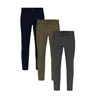 Foto 1 | Foto 1 | Paquete De 3 Pantalones Holstone Slim Fit Chino De Gabardina Para Hombre